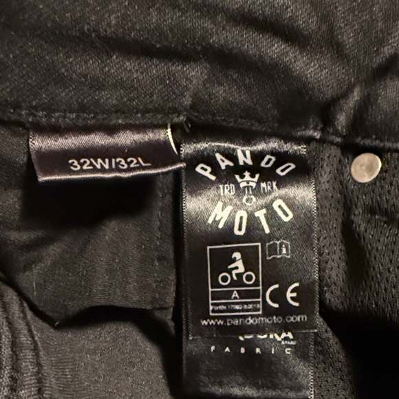 Panda moto Black Slim Fit Jeans for Men - Picture 3 of 3